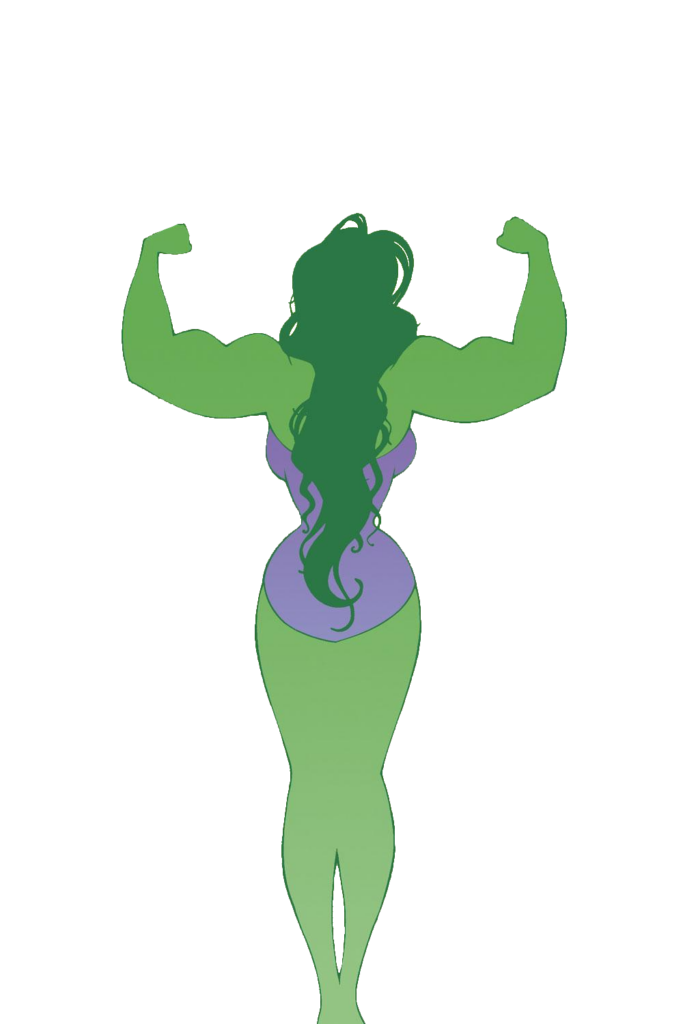 She-hulk Posing Vector Png