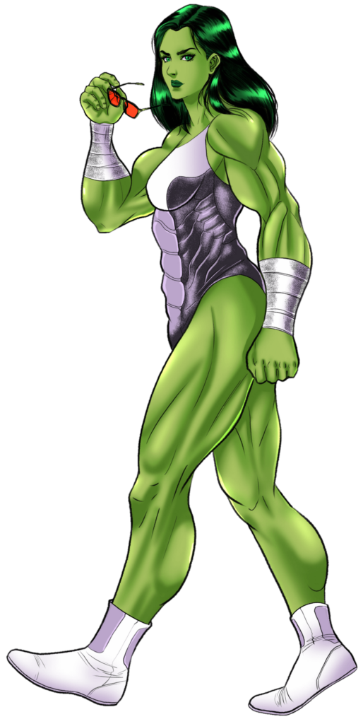 Stylish She-Hulk Png