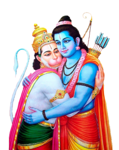 God Ram and Hanuman Png Image