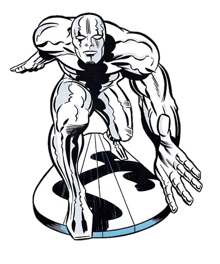 Silver Surfer Clipart Png