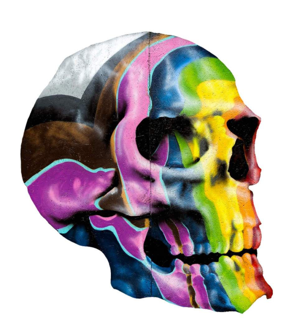 Colorful Skull Png