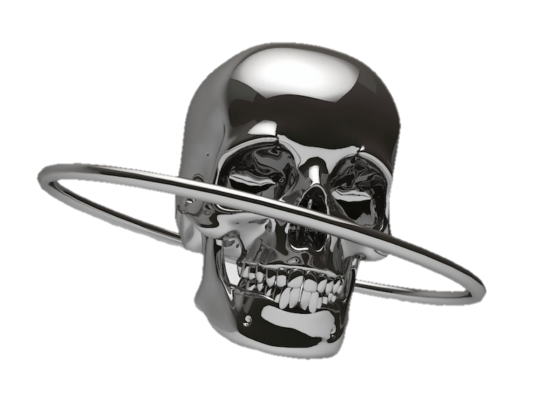 Silver Skull Png