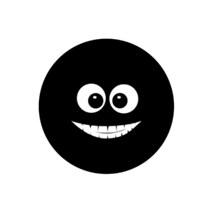 Black Smiley face Png