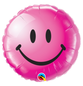 Pink Balloon Smiley Face Png