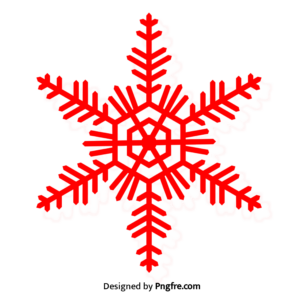 Red Snowflake Png