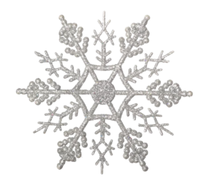 Silver Glitter Snowflake Png