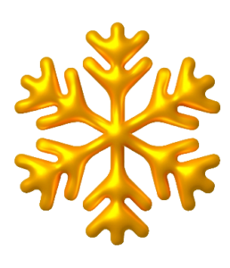 Animated Golden Snowflake Png