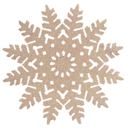 Golden Snowflake Png