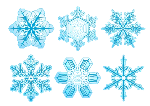 Blue Snowflakes Png