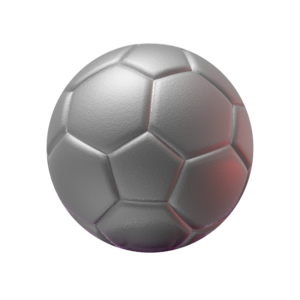 Silver Soccer Ball PNG