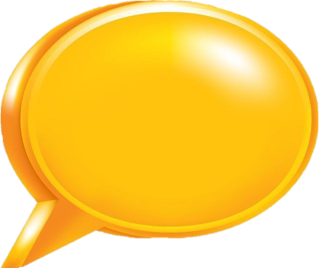 Golden Speech Bubble PNG