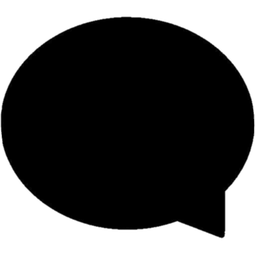 Black Speech Bubble PNG