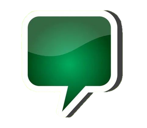 Green Speech Bubble PNG Icon