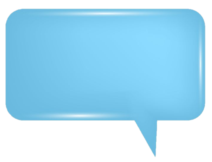 Blue Speech Bubble PNG