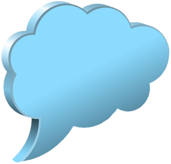 Blue Speech Bubble PNG