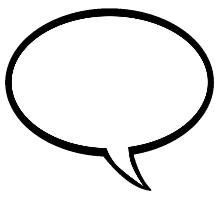 Simple Speech Bubble PNG