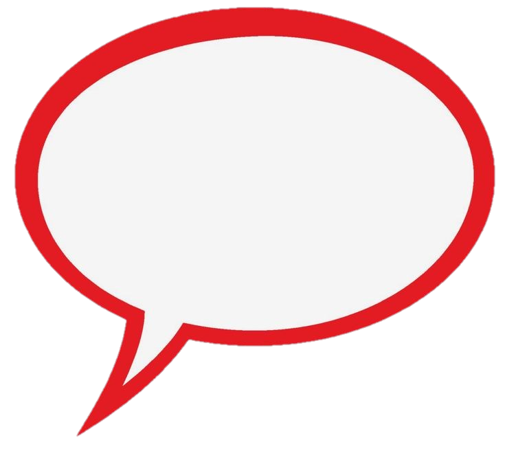 Red Speech Bubble PNG
