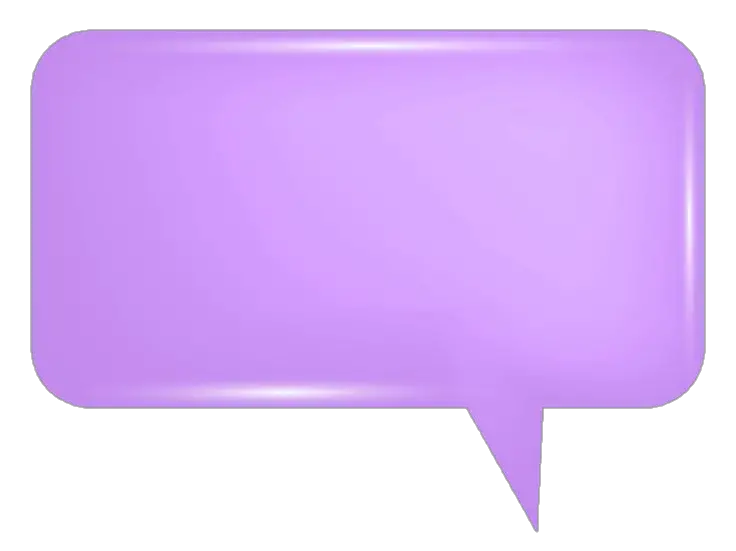 Purple Speech Bubble PNG Image