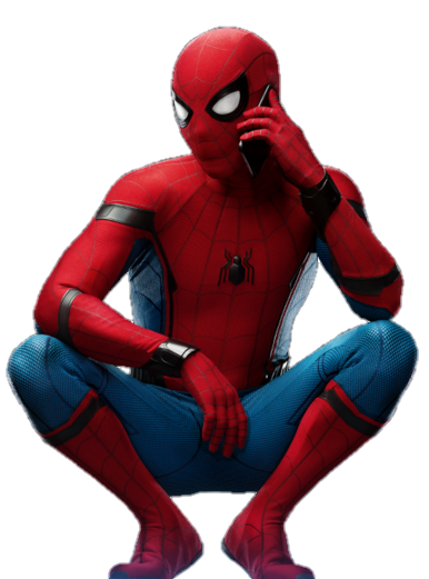 Spiderman on Call Png