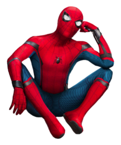 Sitting Spiderman Png