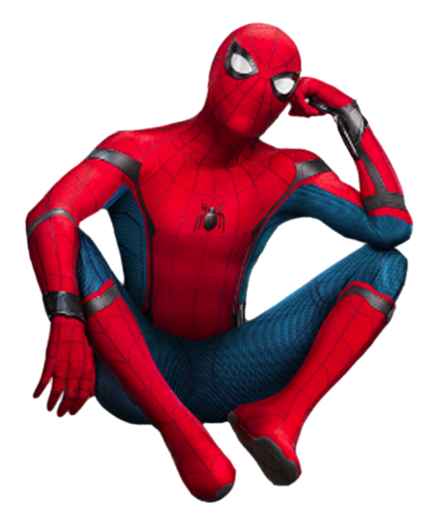 Sitting Spiderman Png