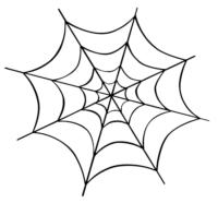 Spider Web Poster PNG