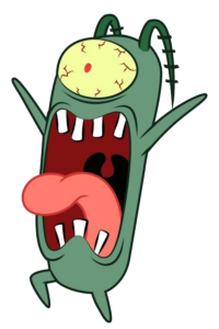 Angry Plankton SpongeBob SquarePants Character PNG