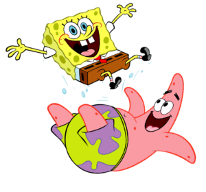Spongebob and Patrick Enjoying PNG