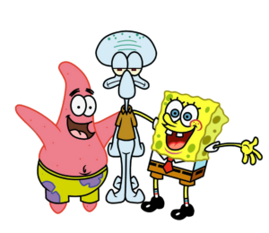 Spongebob, Patrick and Squidward PNG
