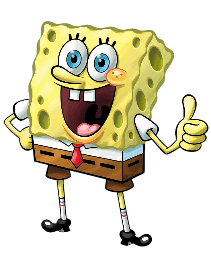 High-resolution SpongeBob Clipart PNG