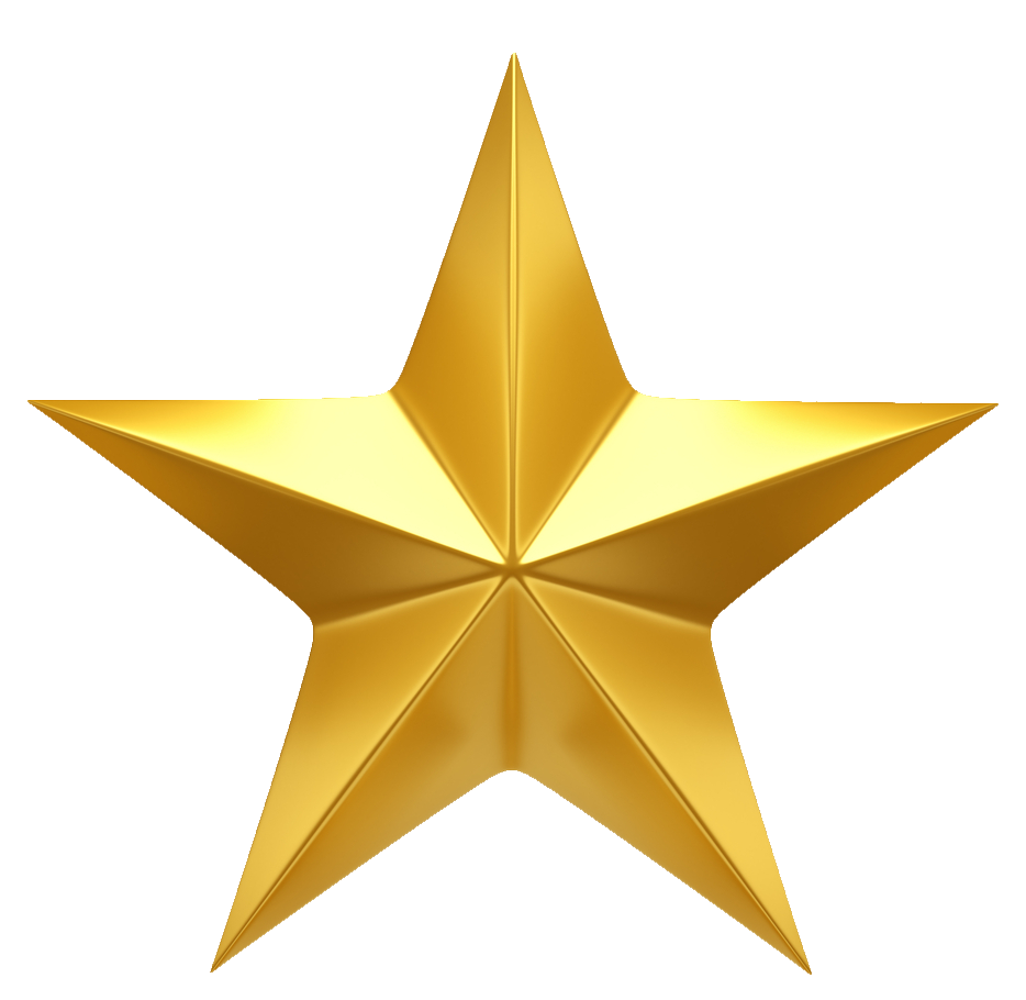 Golden Star PNG