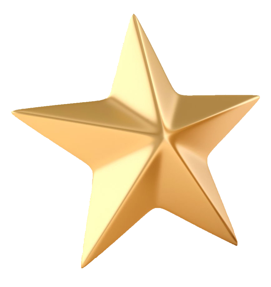 Golden Star PNG