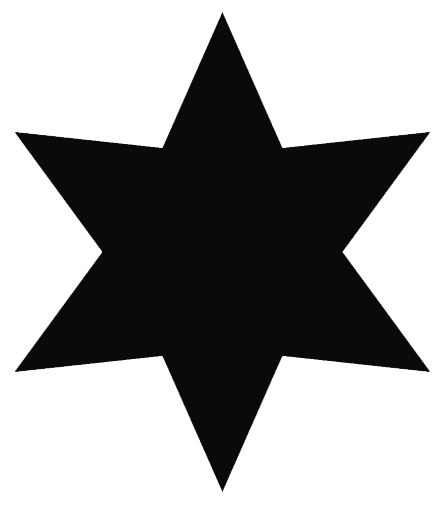 6 Point Star Silhouette PNG