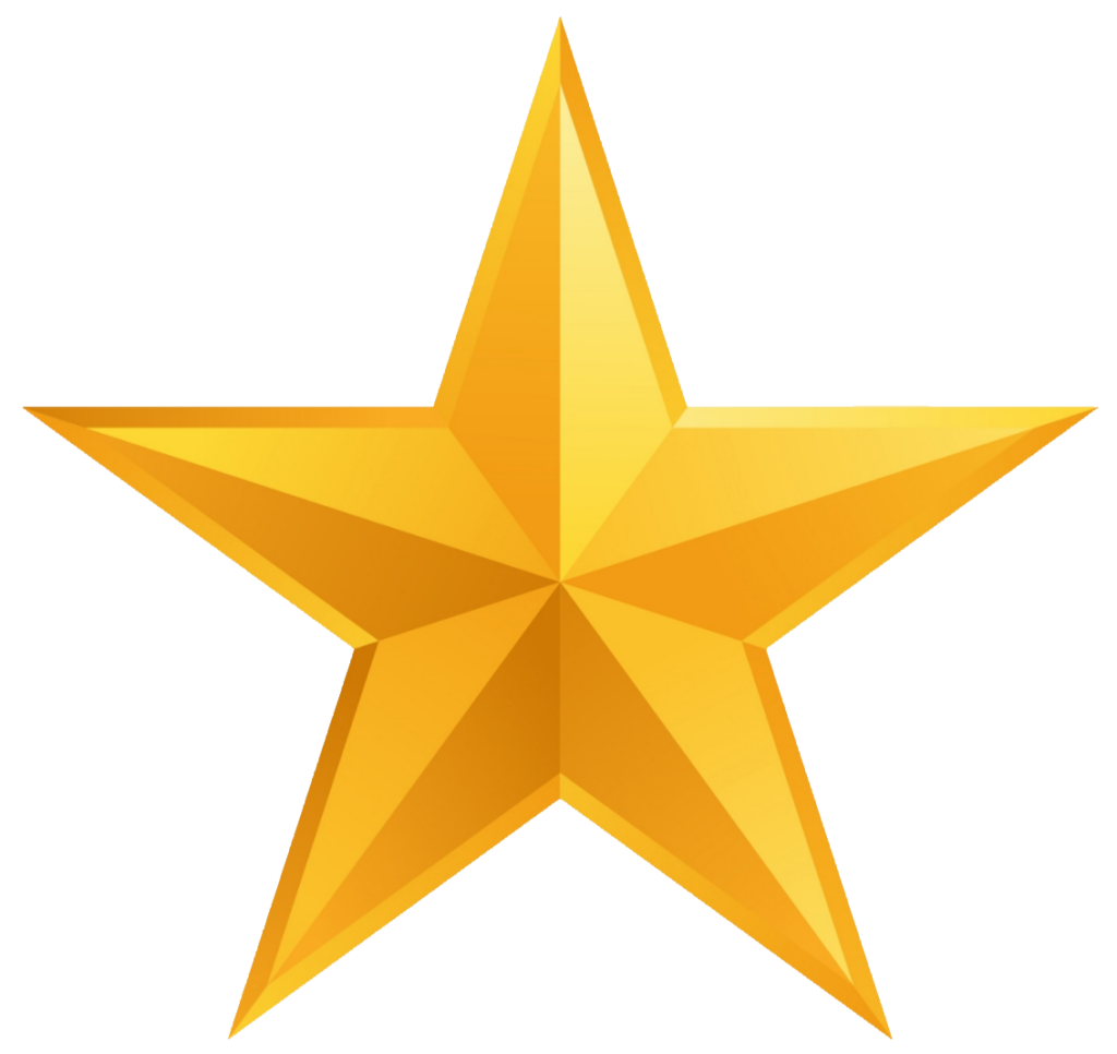 golden Star vector PNG