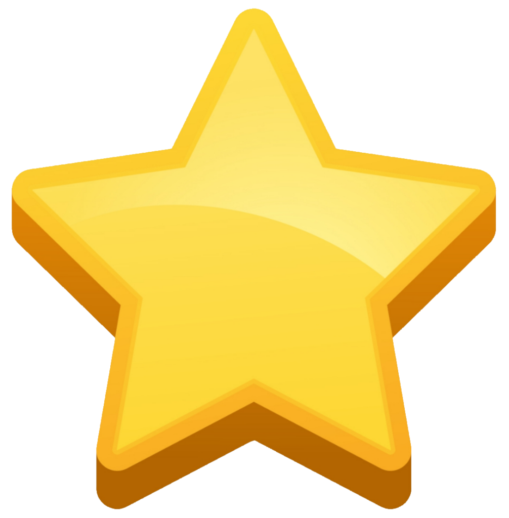 Yellow Cute Star clipart PNG