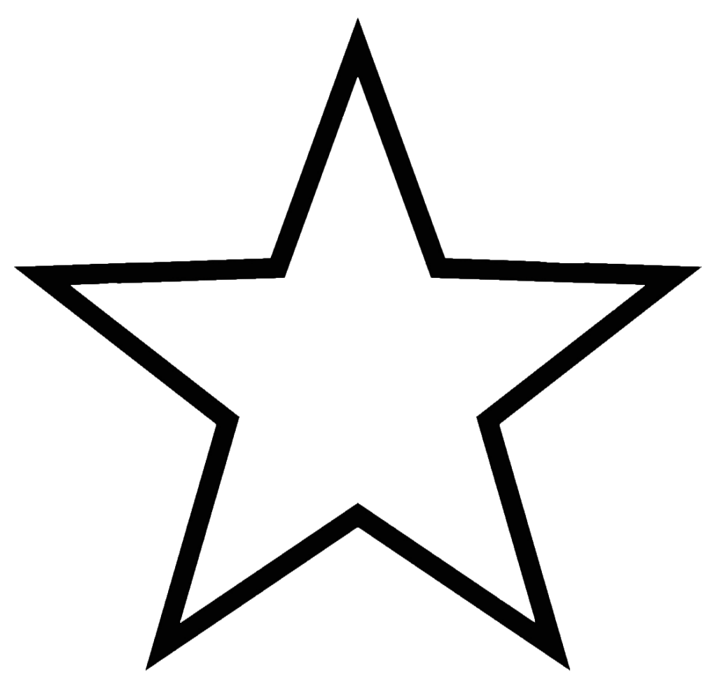 Star Drawing outline PNG