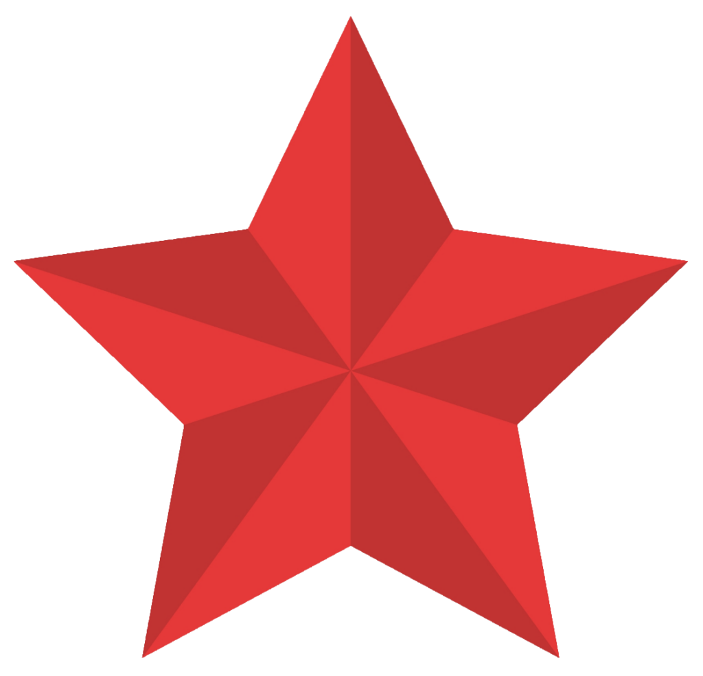 Red Star vector PNG