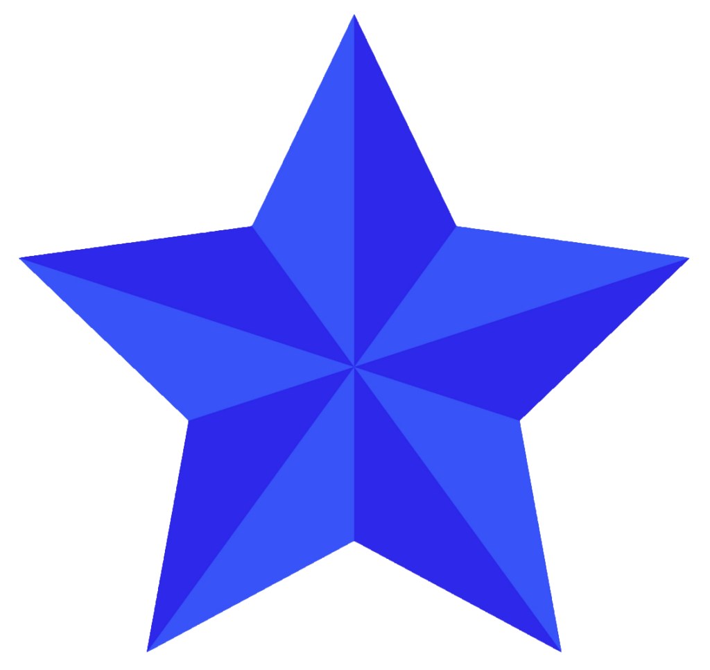 Blue Star vector PNG