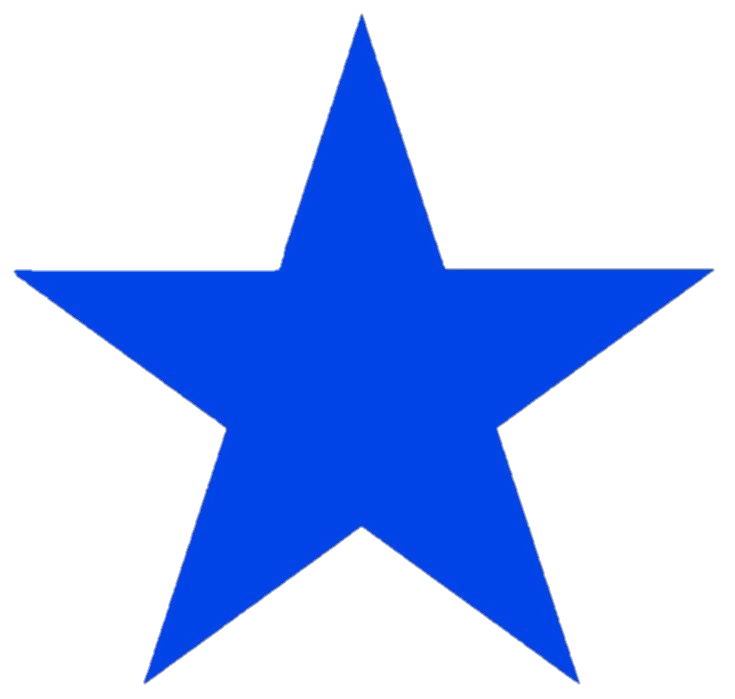 Blue Star Png Vector