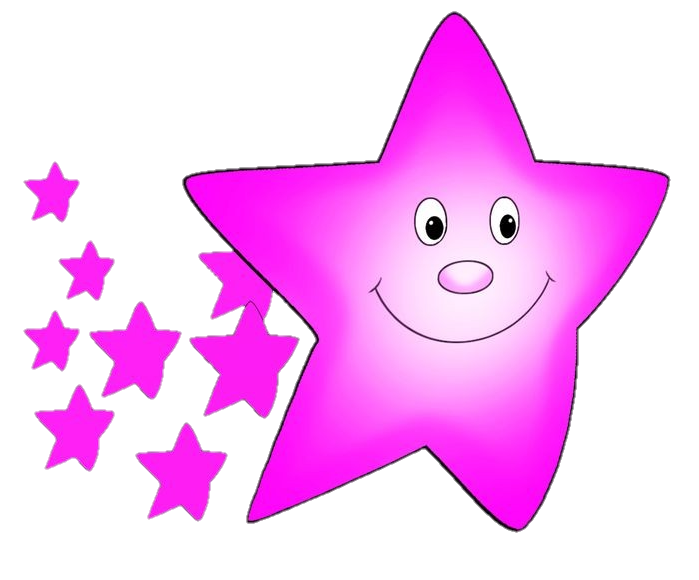 Pink Cartoon Star Png