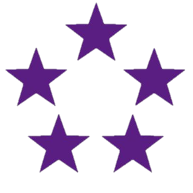Violet Star Png Background 
