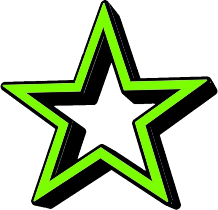 Transparent Green Star Png