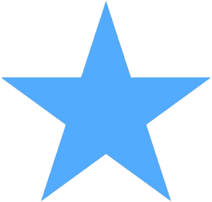 Sky Blue Star Png
