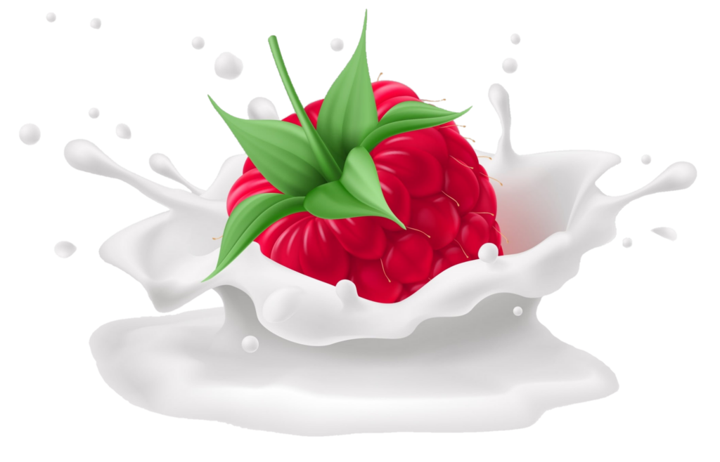 Milk Strawberry Png Vector