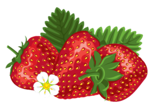 Three Strawberry Png Transparent 