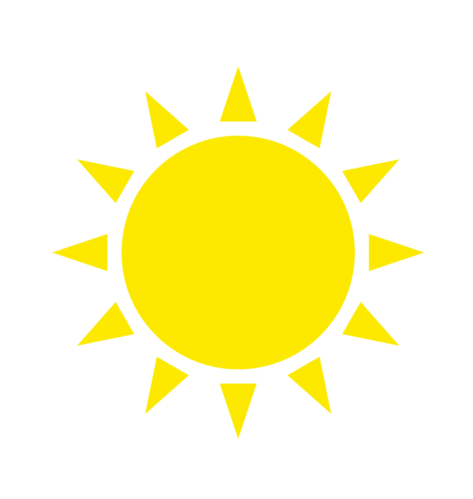 yellow sun clipart