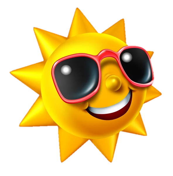 Summer Sun Png Images with transparent background 