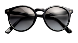 Transparent black Sunglasses PNG