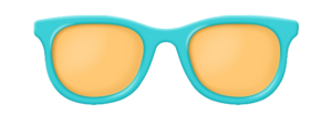 Yellow Animated Sunglasses PNG