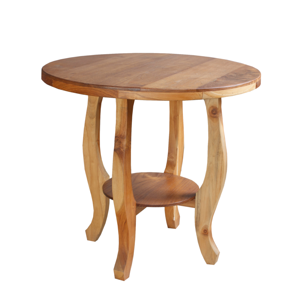 Round Wooden Table PNG